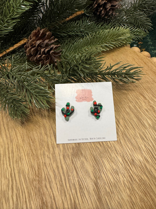 Christmas Cactus Studs