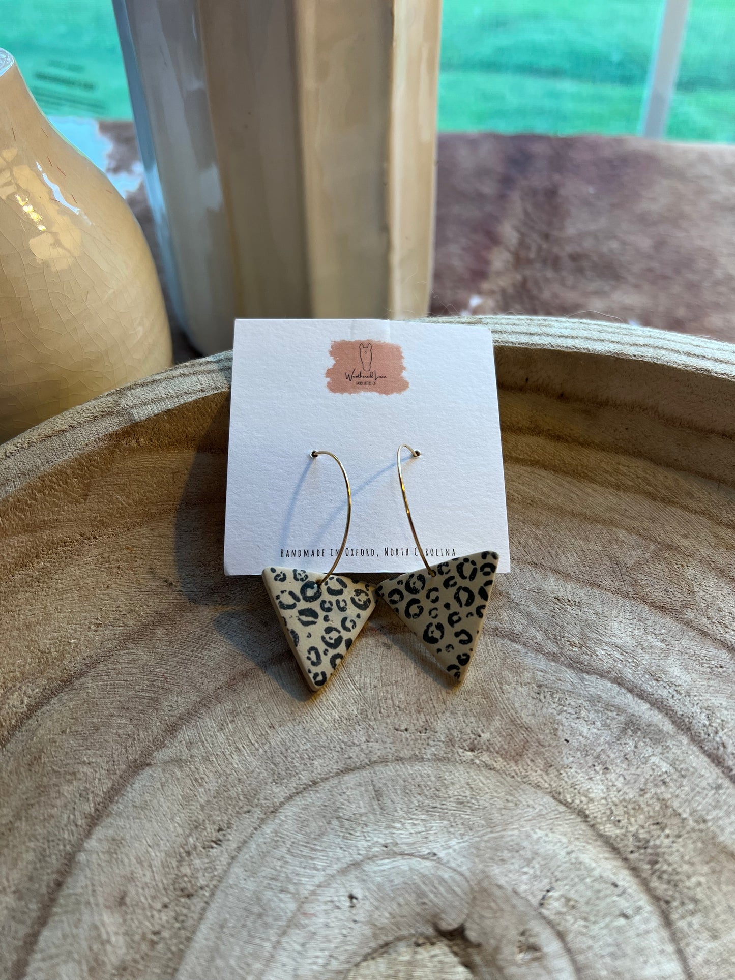 Cheetah Triangle Hoops