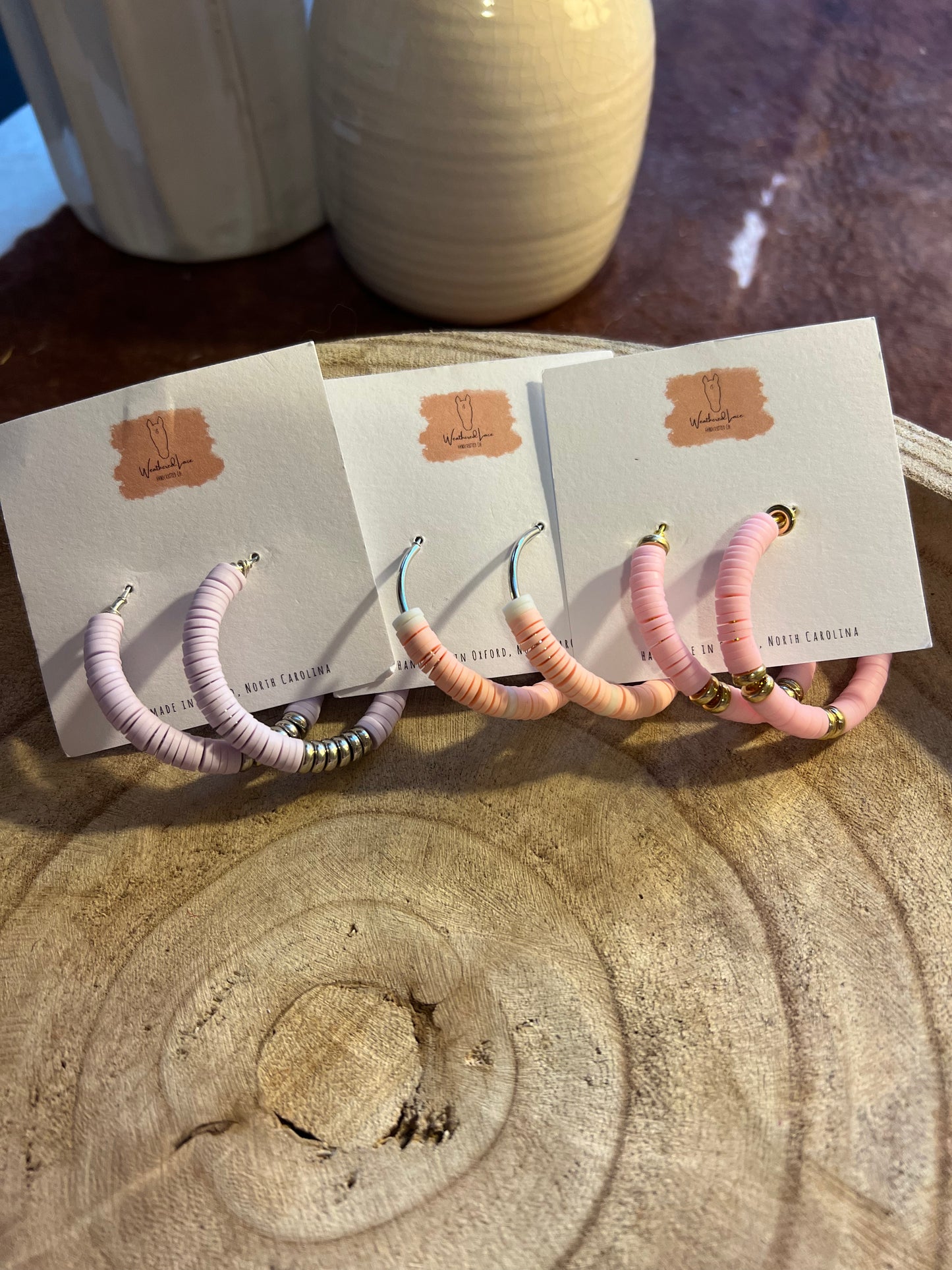 Beaded Hoops