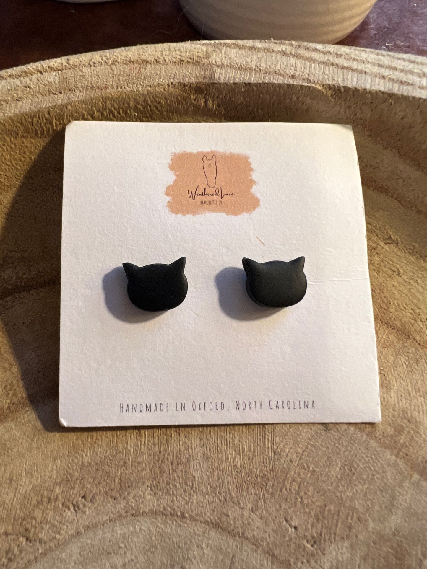 Black Cat Studs