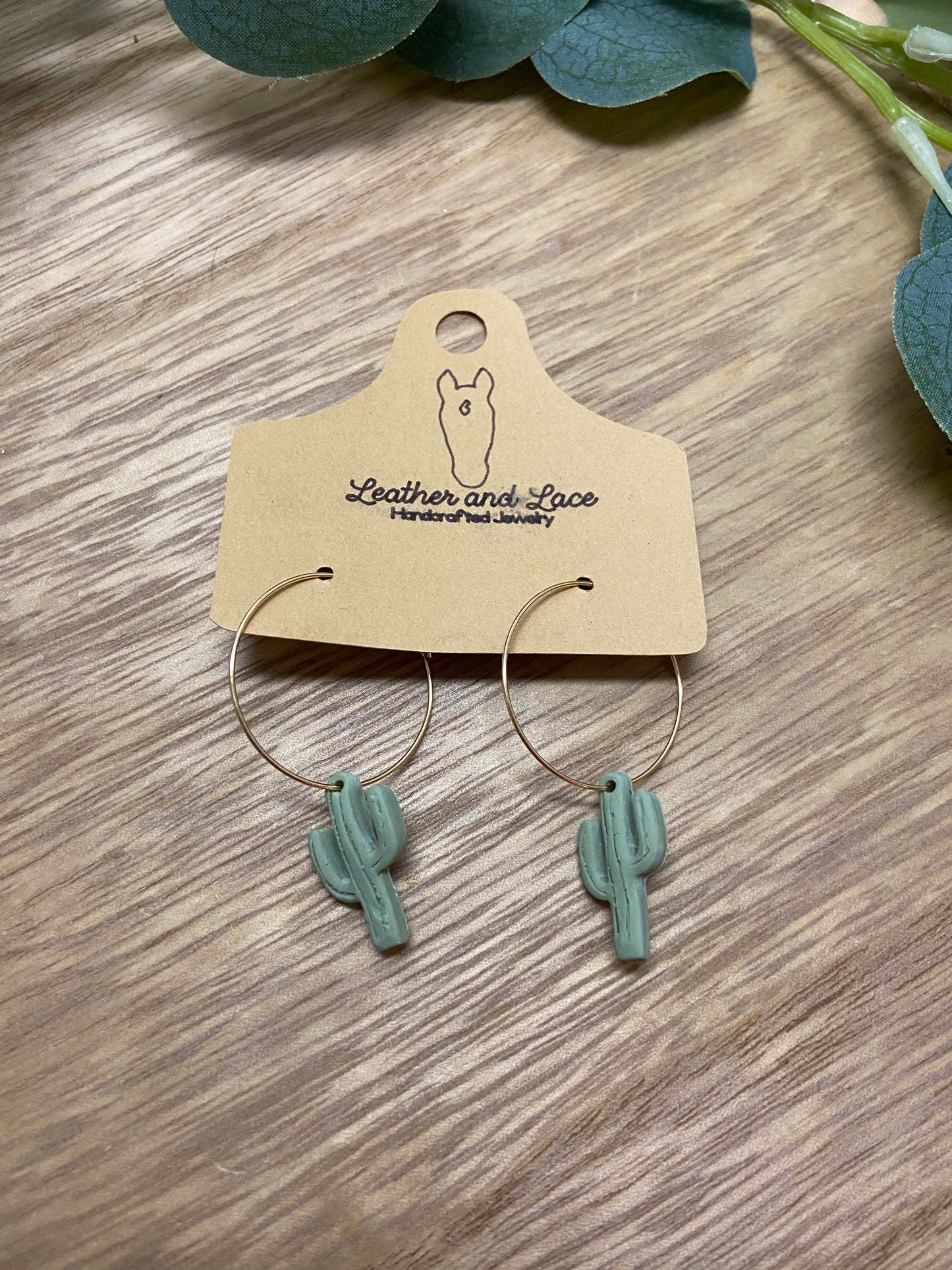Dainty Cactus Hoops