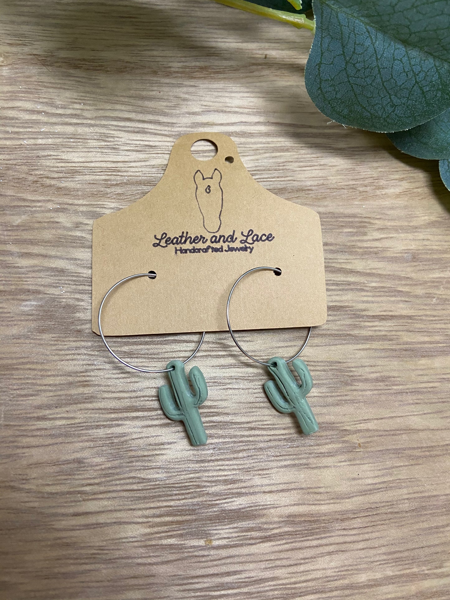 Dainty Cactus Hoops