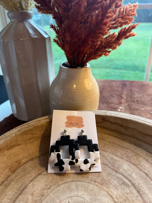 Cow Aztec Dangles